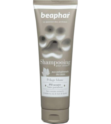 BEAPHAR SHAMPOO PREMIUM PÊLO BRANCO 250ML